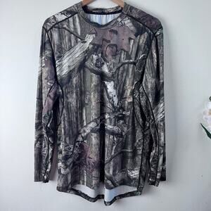 Terramar Break-Up Infinity Camo Long Sleeve Women's Shirt Size Large